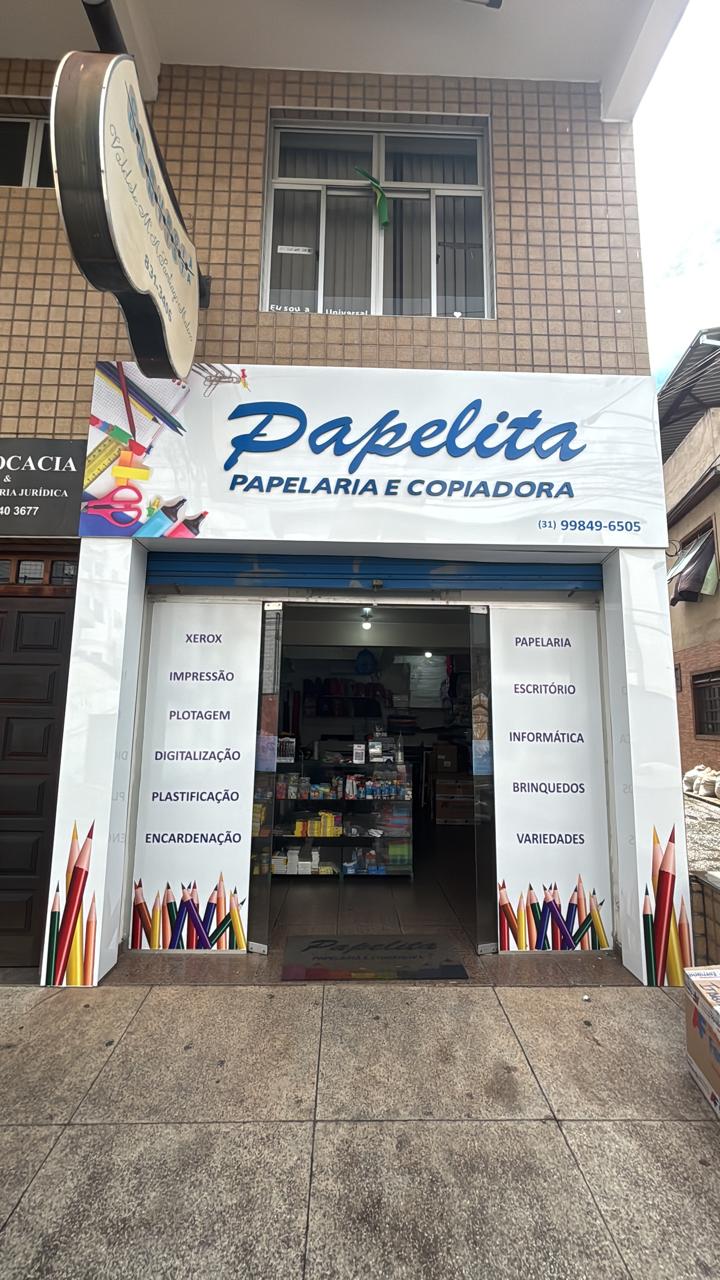 Fachada da Papelita em Itabira/MG